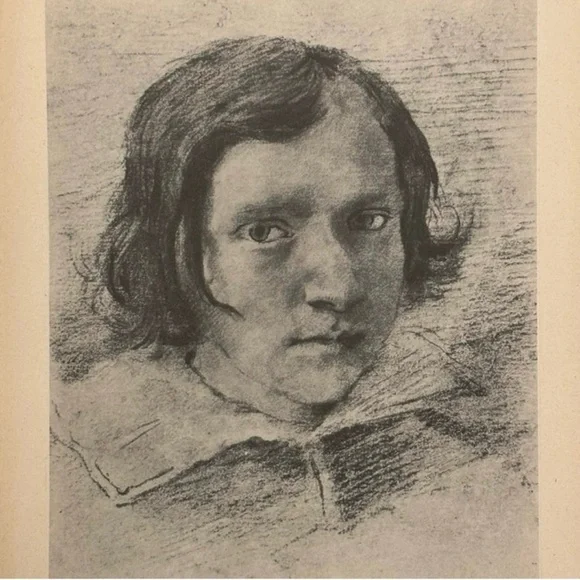 CHILD Giovanni Gian Lorenzo Bernini Fine Art Print Antique Original Vintage 40’s